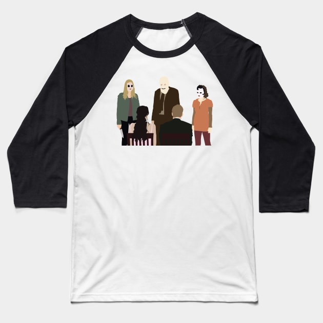 The Strangers Baseball T-Shirt by FutureSpaceDesigns